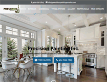 Tablet Screenshot of precisionpaintingomaha.com